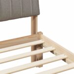 vidaXL Rám postele Hnedá a taupe 180 x 200 cm Borovicový masív – Obrázok 8