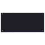 vidaXL Kuchynský backsplash 2 pcs Čierna 90 x 40 cm tvrdené sklo – Obrázok 4