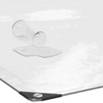 vidaXL Plachta s očkami Priehľadná 2 x 2 m Polyetylén – Obrázok 10