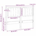 vidaXL Čalúnené čelo postele s čelnou doskou Hnedá 120 cm – Obrázok 11