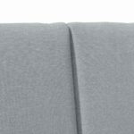 vidaXL Čalúnené čelo postele Svetlosivá 120 cm – Obrázok 7