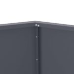 vidaXL Hrantík Antracit 75 x 75 x 60 cm Oceľ – Obrázok 7