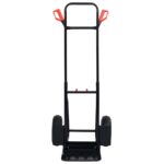 vidaXL Teleskopický ručný vozík 200 kg čierno-červený – Obrázok 2