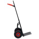 vidaXL Teleskopický ručný vozík 200 kg čierno-červený – Obrázok 4