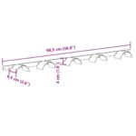 vidaXL Držiak na uzdy pre 5 uzdičiek, čierny, železný – Obrázok 8