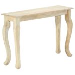 vidaXL Konzolový stolík 110x35x77 cm masívne mangové drevo – Obrázok 9