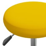 vidaXL Jedálenská stolička, horčicovožltá, zamat – Obrázok 5