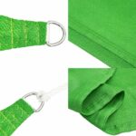 vidaXL Slnečná plachta 160 g/m² lichobežníková svetlozelená 4/5x4 m HDPE – Obrázok 7