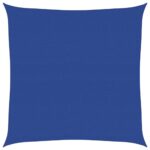 vidaXL Slnečná plachta 160 g/m² štvorcová modrá 7x7 m HDPE – Obrázok 2