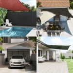 vidaXL Slnečná plachta 160 g/m² štvorcová modrá 7x7 m HDPE – Obrázok 3