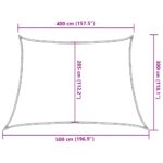vidaXL Slnečná plachta 160 g/m² lichobežníková žltá 4/5x3 m HDPE – Obrázok 10
