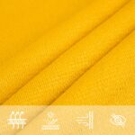 vidaXL Slnečná plachta 160 g/m² lichobežníková žltá 4/5x3 m HDPE – Obrázok 7
