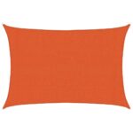 vidaXL Slnečná plachta 160 g/m² obdĺžniková oranžová 3x4,5 m HDPE – Obrázok 2