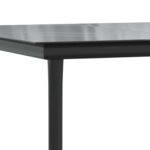 vidaXL Záhradný jedálenský stôl čierny 200x100x74 cm oceľ a tvrdené sklo – Obrázok 6