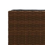 vidaXL Záhradné kvetináče 2 ks hnedé 36x30x32 cm polyratan – Obrázok 10