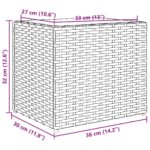 vidaXL Záhradné kvetináče 2 ks hnedé 36x30x32 cm polyratan – Obrázok 12
