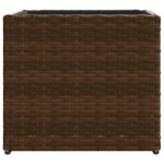vidaXL Záhradné kvetináče 2 ks hnedé 36x30x32 cm polyratan – Obrázok 6
