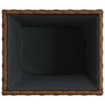 vidaXL Záhradné kvetináče 2 ks hnedé 36x30x32 cm polyratan – Obrázok 9
