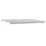 vidaXL Manuálne zaťahovacia markíza antracitovo-biela 600x300 cm – Obrázok 2