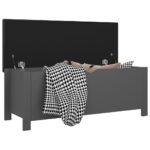 vidaXL Úložný box s vankúšom sivý 105x40x45 cm – Obrázok 3