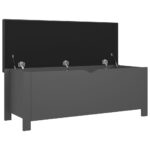 vidaXL Úložný box s vankúšom sivý 105x40x45 cm – Obrázok 4