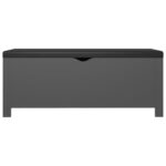 vidaXL Úložný box s vankúšom sivý 105x40x45 cm – Obrázok 5