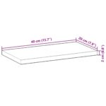 vidaXL Plávajúca polica 40x20x2 cm neošetrené masívne drevo akácia – Obrázok 8