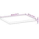 vidaXL Plávajúce police 2 ks 40x30x2 cm neošetrené masívne drevo akácia – Obrázok 9