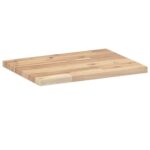 vidaXL Plávajúce police 3 ks 40x30x2 cm neošetrené masívne drevo akácia – Obrázok 6