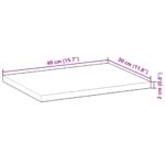 vidaXL Plávajúce police 3 ks 40x30x2 cm neošetrené masívne drevo akácia – Obrázok 9
