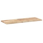 vidaXL Plávajúce police 2 ks 100x30x2 cm neošetrené masívne drevo akácia – Obrázok 6