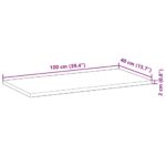 vidaXL Plávajúce police 2 ks 100x40x2 cm neošetrené masívne drevo akácia – Obrázok 9