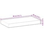 vidaXL Plávajúca polica 40x20x4 cm neošetrené masívne drevo akácia – Obrázok 8