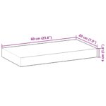 vidaXL Plávajúca polica 60x20x4 cm neošetrené masívne drevo akácia – Obrázok 8