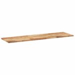 vidaXL Plávajúce police 3 ks 120x40x2 cm olejom sfarbené masívne drevo akácia – Obrázok 3