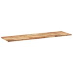 vidaXL Plávajúce police 3 ks 120x40x2 cm olejom sfarbené masívne drevo akácia – Obrázok 6