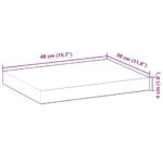 vidaXL Plávajúca polica 40x30x4 cm masívne drevo s olejovou úpravou, akácia – Obrázok 8