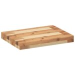 vidaXL Plávajúce police 3 ks 40x30x4 cm olejom sfarbené masívne drevo akácia – Obrázok 6
