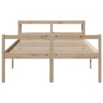 vidaXL Posteľný rám pre seniorov s čelom 120x190 cm borovicový masív – Obrázok 4