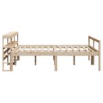 vidaXL Posteľný rám pre seniorov s čelom 120x190 cm borovicový masív – Obrázok 8