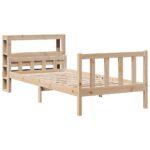 vidaXL Posteľ bez matraca 90x190 cm masívna borovica – Obrázok 3