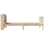 vidaXL Rám postele s čelom 90x190 cm masívne drevo – Obrázok 7