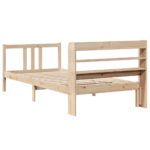 vidaXL Rám postele s čelom 90x190 cm masívne drevo – Obrázok 8