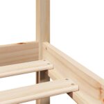 vidaXL Rám postele s čelom 90x190 cm masívne drevo – Obrázok 9