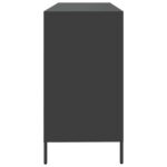 vidaXL Komoda čierna 135x39x73,5 cm oceľ valcovaná za studena – Obrázok 6