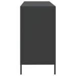 vidaXL Komoda čierna 135x39x73,5 cm oceľ valcovaná za studena – Obrázok 6