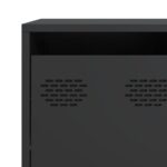 vidaXL Komoda čierna 135x39x103,5 cm, oceľ valcovaná za studena – Obrázok 10