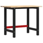 vidaXL Pracovný stôl 100x60x81,5 cm masívne drevo dub – Obrázok 2