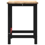 vidaXL Pracovný stôl 100x60x81,5 cm masívne drevo dub – Obrázok 6