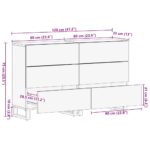 vidaXL Príborníky 2 ks čierne 60x33x75 cm masívne drevo mango – Obrázok 12